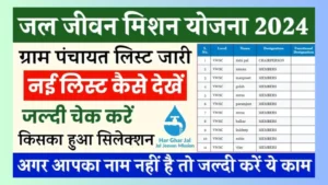 Jal Jeevan Mission Yojana List